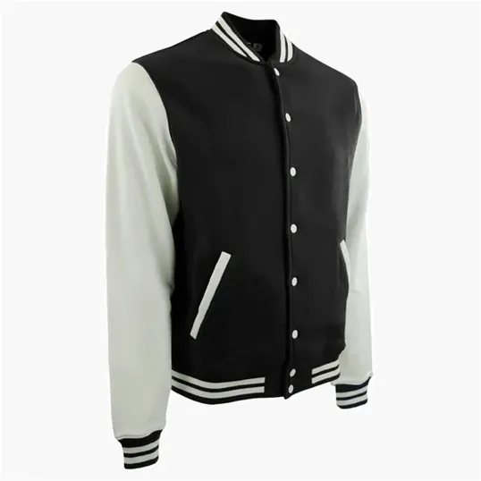 Varsity Award Jacket with Snap-Front Closure — view 3