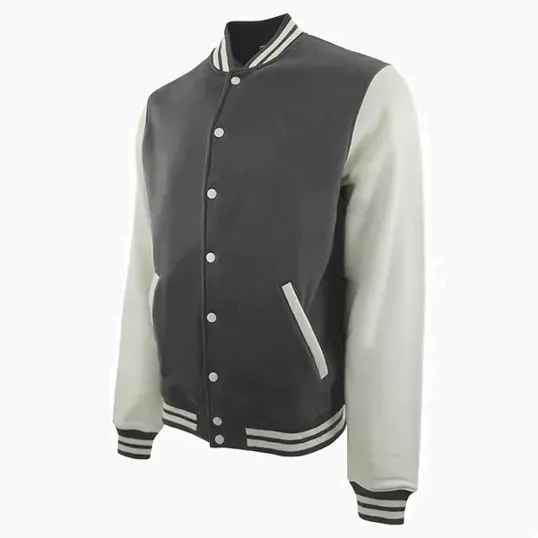 Varsity Award Jacket with Snap-Front Closure — view 10