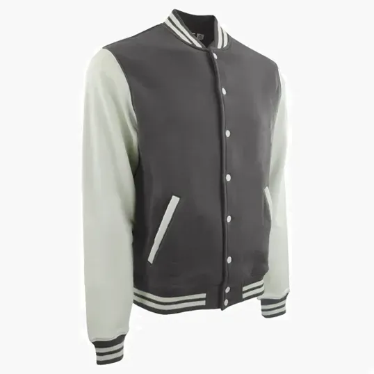 Varsity Award Jacket with Snap-Front Closure — view 11