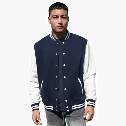 Varsity Award Jacket with Snap-Front Closure — view 15