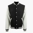 Varsity Award Jacket with Snap-Front Closure