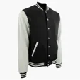 Varsity Award Jacket with Snap-Front Closure — view 3