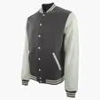 Varsity Award Jacket with Snap-Front Closure — view 10