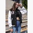 Varsity Award Jacket with Snap-Front Closure — view 17