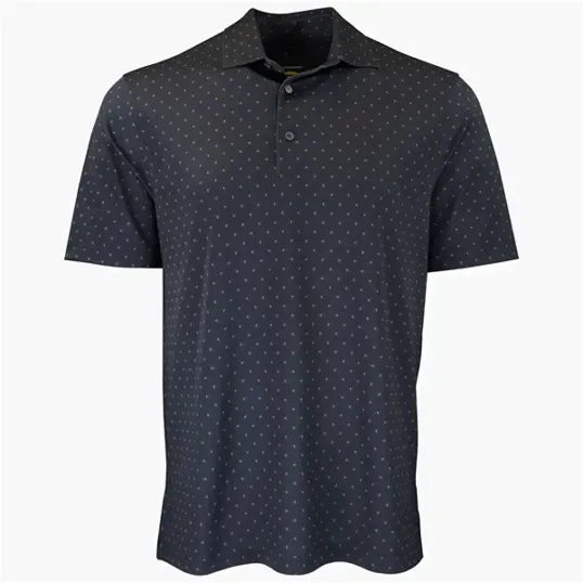 Greg Norman Micro Pique Spinner Print Polo