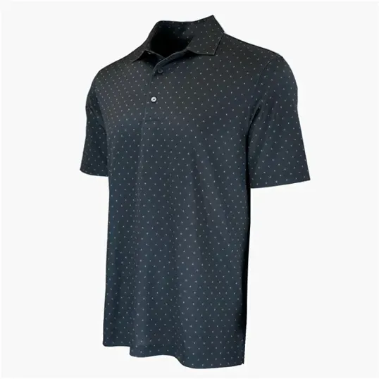 Greg Norman Micro Pique Spinner Print Polo — view 2