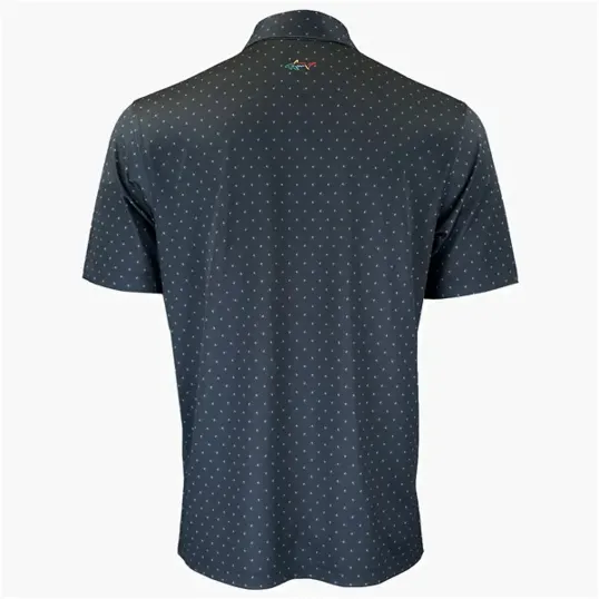 Greg Norman Micro Pique Spinner Print Polo — view 4