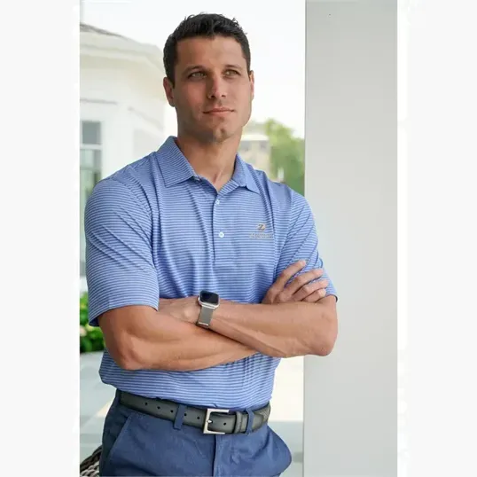 Greg Norman Freedom Micro Pique Stripe Polo — view 16