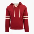Brantford Unisex Hoodie with Hockey Lace Detail