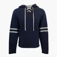Brantford Unisex Hoodie with Hockey Lace Detail — view 5