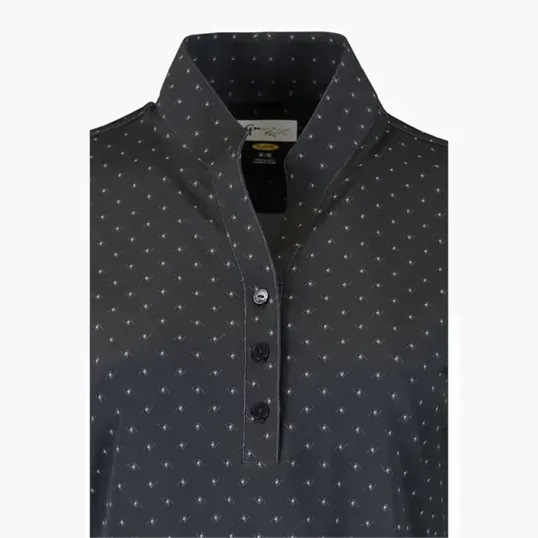 Women's Greg Norman Micro Pique Spinner Print Polo — view 6