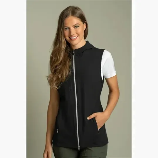 Women's Greg Norman Windbreaker Full-Zip Hooded Vest — view 5