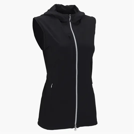 Women's Greg Norman Windbreaker Full-Zip Hooded Vest — view 2
