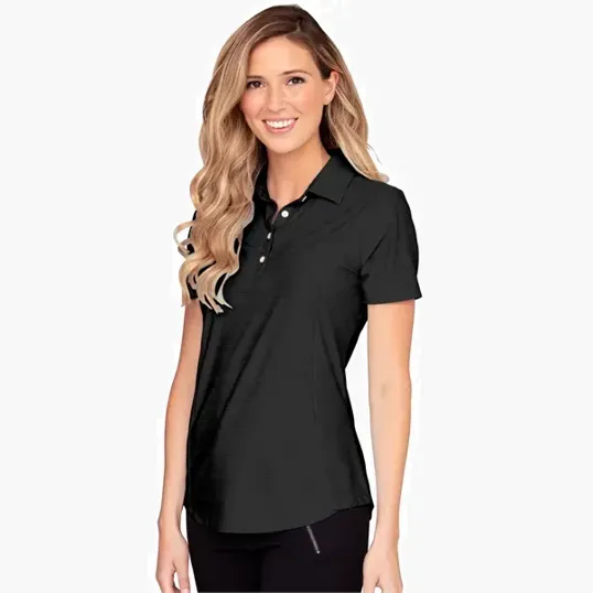 Women's Greg Norman Play Dry® Heather Solid Polo — view 17