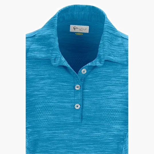 Women's Greg Norman Play Dry® Heather Solid Polo — view 21