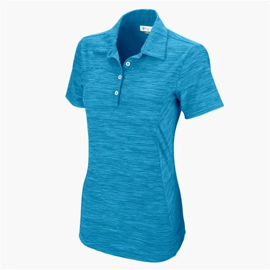 Women's Greg Norman Play Dry® Heather Solid Polo — view 6