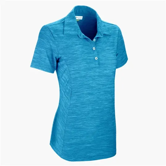 Women's Greg Norman Play Dry® Heather Solid Polo — view 7