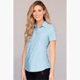 Women's Greg Norman Play Dry® Heather Solid Polo — view 24