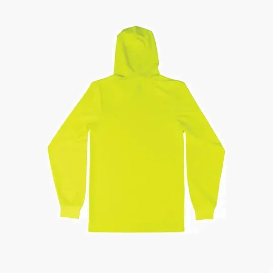 Xtreme Visibility Hi-Viz Mesh Long Sleeve Hoodie T-Shirt — view 2