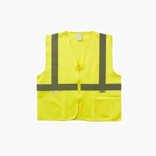 Xtreme Visibility Value Class 2 Zip Solid Safety Vest — view 3