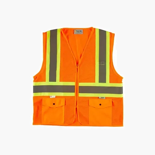 Xtreme Visibility DOT Class 2 Contrast Stripe Zip Vest — view 3