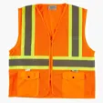 Xtreme Visibility DOT Class 2 Contrast Stripe Zip Vest