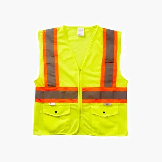Xtreme Visibility DOT Class 2 Contrast Stripe Zip Vest — view 3