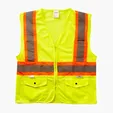 Xtreme Visibility DOT Class 2 Contrast Stripe Zip Vest