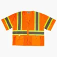 Xtreme Visibility DOT Class 3 Contrast Stripe Zip Vest