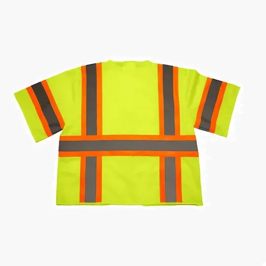 Xtreme Visibility DOT Class 3 Contrast Stripe Zip Vest — view 2