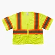 Xtreme Visibility DOT Class 3 Contrast Stripe Zip Vest