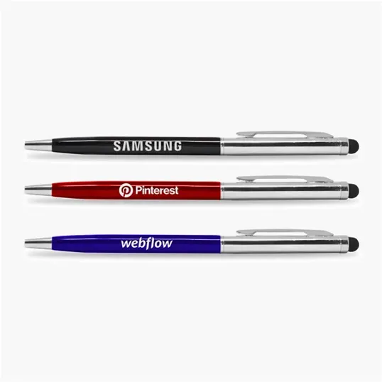 Slim iStylus Pen, Metal Twist-Action Stylus with Black Ink — view 4