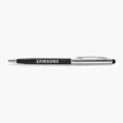 Slim iStylus Pen, Metal Twist-Action Stylus with Black Ink
