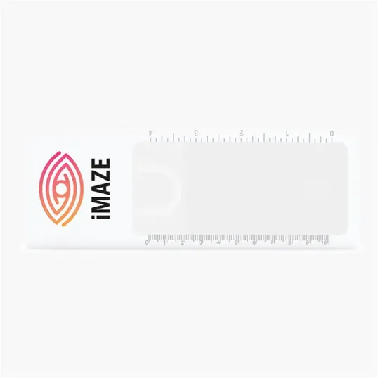 Page Marker Magnifier with 4X Fresnel Lens and Ruler Markings