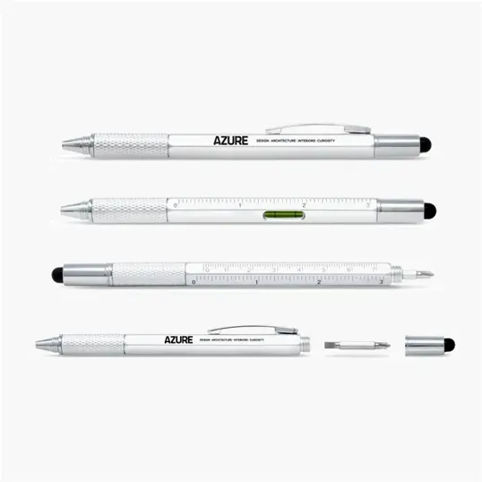 6-in-1 Omega Pen with Level, Ruler, Screwdriver, and Stylus — view 5