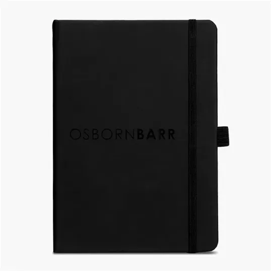 Presidential Journal with Ribbon Marker and Elastic Strap — view 3