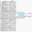 Wow 8-Inch Clear Ruler with Double Magnifier Handle — view 2