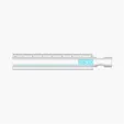 Wow 8-Inch Clear Ruler with Double Magnifier Handle