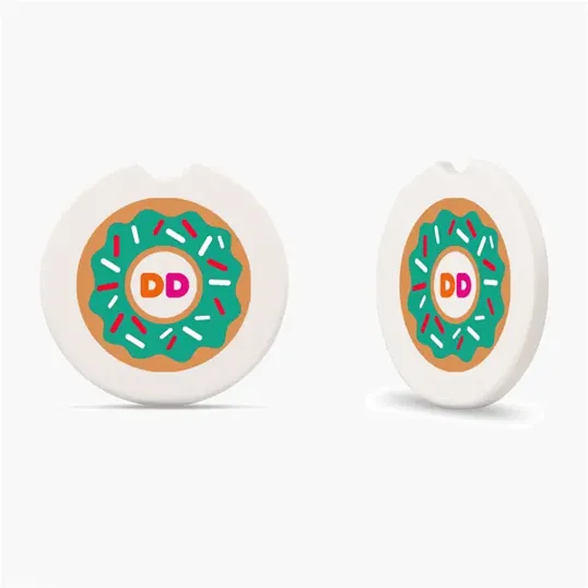 Absorbing Ceramic Stone Car Coaster, Round — view 4