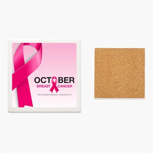 Square Absorbing Stone Coaster — view 3