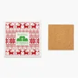 Square Absorbing Stone Coaster — view 4