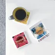 Square Absorbing Stone Coaster Set, 4-Piece — view 2