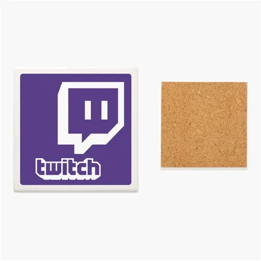 Square Absorbing Stone Coaster Set, 4-Piece — view 4