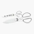 Left/Right Scissors with Serrated Blades — view 7