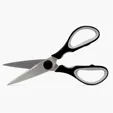 Left/Right Scissors with Serrated Blades — view 3