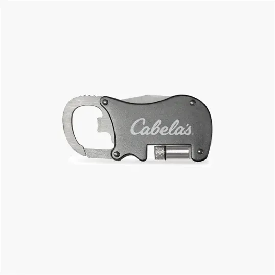 Multi-Tool Carabiner with Knife, LED Light, and Bottle Opener — view 4