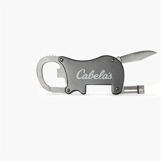 Multi-Tool Carabiner with Knife, LED Light, and Bottle Opener — view 5