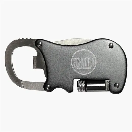 Multi-Tool Carabiner with Knife, LED Light, and Bottle Opener — view 3