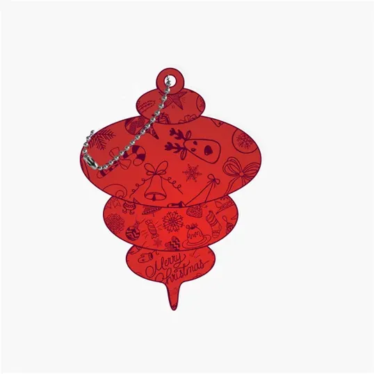 Acrylic Ornament with Bead Chain