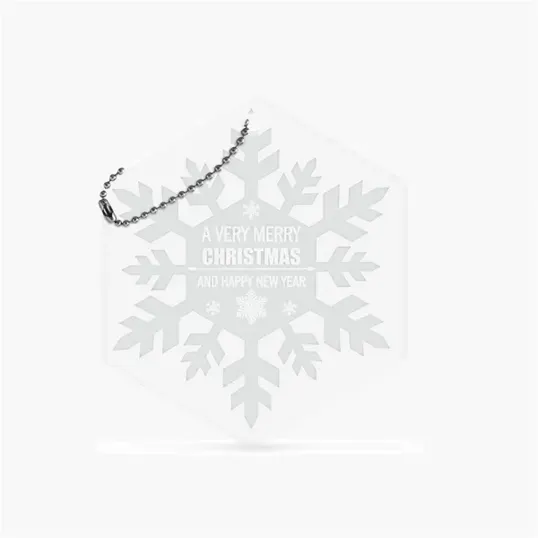 Acrylic Ornament with Bead Chain — view 6